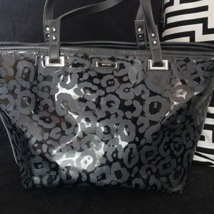 Nine west  matte leopard tote